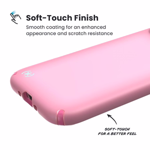Speck Presidio Lux MagSafe dėklas, skirtas iPhone Air, „Ibis Pink / Dark Ibis / Kanom Green“ spalvos