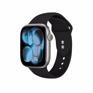 Crong Liquid Apple Watch dirželis, 44/45/46/49 mm, juodas