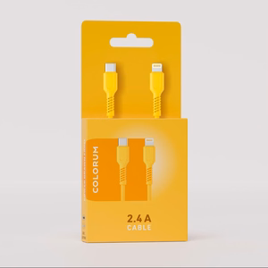 COLORUM laidas USB-C - Lightning 1,8m 2,4A CK12-CL-05 xYellow