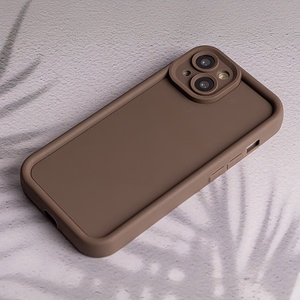 Rėmelio TPU dėklas telefonui Samsung Galaxy A14 4G / A14 5G rudos spalvos