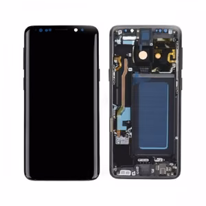 LCD ekranas suderinamas su Samsung G960 S9 su rėmeliu / Midnight Black / HQ