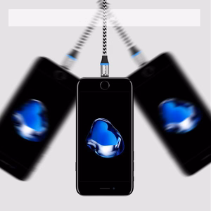 Kištukinis adapteris magnetiniam USB kabeliui Lightning sidabrinis