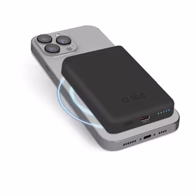 SBS TEBB5000MAG1CK Belaidė išorinė baterija 5000 mAh USB-C, suderinama su MagSafe - juoda