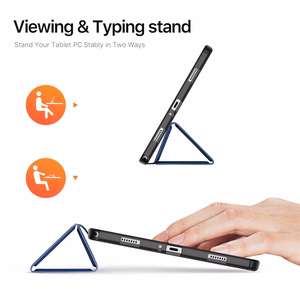 Dėklas Dux Ducis Domo Samsung X210/X215/X216 Tab A9 Plus 11.0/X230/X235/X236 Tab A11 Plus 11.0 tamsiai mėlynas