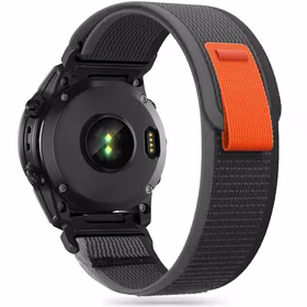 TECH-PROTECT NYLON GARMIN FENIX 3 / 5X / 3HR / 5X PLUS / 6X / 6X PRO / 7X JUODAS/ORANŽINIS