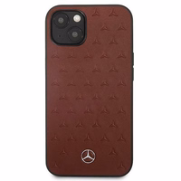 Mercedes odinis dėklas su žvaigždžių raštu iPhone 13 mini telefonui - raudonas