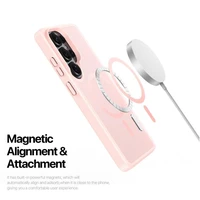 Dėklas Dux Ducis Yind MagSafe Samsung S948 S26 Ultra rožinis