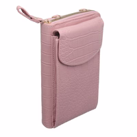 Megztas krepšys telefonui GCW12 rožinis