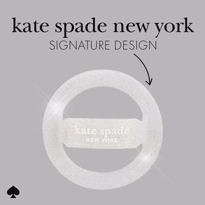 MagSafe magnetinis telefono laikiklis pirštui Kate Spade New York Magnetic Loop Grip, „The Sparkle Silver“