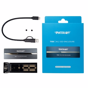 SSD dėklas PATRIOT MEMORY TXD M.2 NVME 1.3 iki 8TB (PV810UPNGM) pilkas