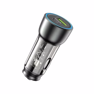 YESIDO AUTOMOBILIO ĮKROVIKLIS Y49 PD 30W QC3.0 18W USB-A+C JUODAS