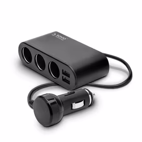 Savio 12/24V automobilio žiebtuvėlio lizdo šakotuvas SA-024