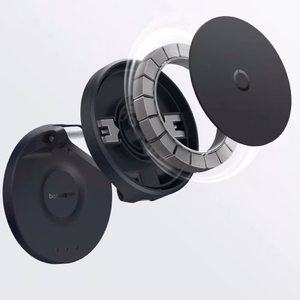 Baseus "MagPro" telefono stovas juodas