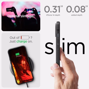 Spigen Rugged Armor Mag dėklas su MagSafe iPhone 14 - matinė juoda