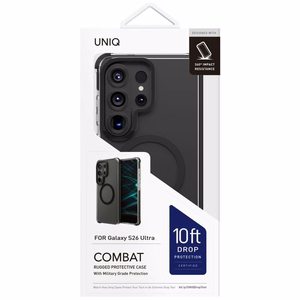 Uniq Combat Dėklas for Samsung Galaxy S26 Ultra Magclick Charging - juodas