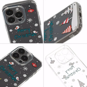 TEL PROTECT Kalėdinis dėklas telefonui Iphone 13 Pro Max Dizainas 4 Skaidrus