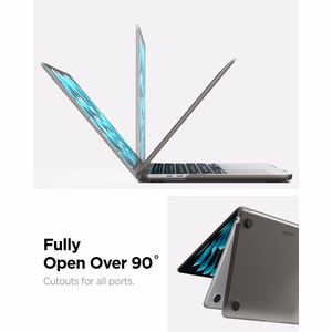 Spigen AirSkin dėklas, skirtas MacBook Air 13" 2023 / 2024 / 2025 / 2026 – pusiau skaidrus