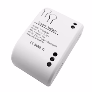 Tuya 1 kanalo išmanioji Wi-Fi/RF relė, 10 A, 7–32 V DC