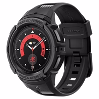 Spigen Rugged Armor Pro dėklas su dirželiu Samsung Galaxy Watch 5 Pro (45mm) - juodas