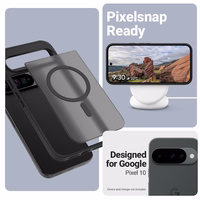 Crong Hybrid Matte Magnetic - MagSafe Google Pixel 10 dėklas (juodas)