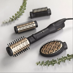 BaByliss Big Hair Luxe AS970E – hot-air styling brush, 3 heat settings, 650 W, black/gold
