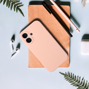 Silikoninis Lite dėklas telefonui Iphone 17 persikinis