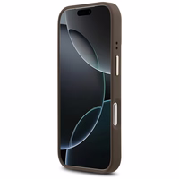 Guess 4G Stripe Magnetinis dėklas telefonui iPhone 17 Pro - ruda