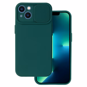 Camshield Soft dėklas telefonui Iphone 13 tamsiai žalia