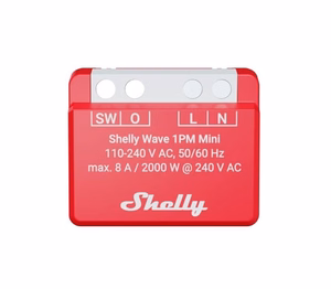 Shelly Wave 1PM Mini LR išmanusis Z-Wave relė