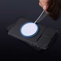 Nillkin CamShield Pro iPhone 16 Pro dėklas (juodas)