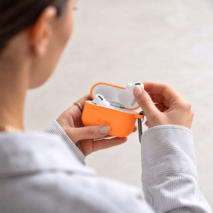 Tech-Protect Силиконовый чехол Hook для AirPods Pro - оранжевый