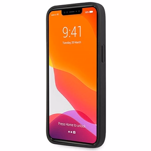Mercedes odinis tinklelio metalinis logotipo dėklas iPhone 13 Pro / iPhone 13 - juodas