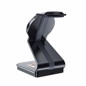 "Tech-Protect QI15W-A29" 3-in-1 indukcinis įkroviklis su "MagSafe" išmaniesiems telefonams / "Apple Watch" / "AirPods" - juodas