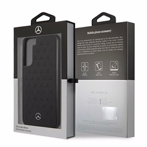 Mercedes odinis Stars Pattern dėklas Samsung Galaxy S22+ - juodas