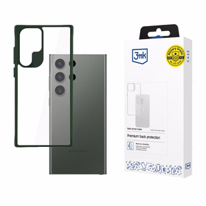 3mk Satin Armor dėklas telefonui Green Samsung Galaxy S24 Ultra – skaidrus