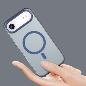 Dėklas telefonui iPhone 17 Air - Magnētinis abrazyvinis dėklas, suderinamas su MagSafe - matinis mėlynas