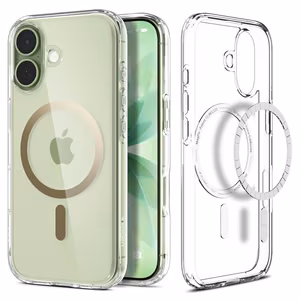 Spigen Ultra Hybrid Magnetinis dėklas telefonui iPhone 17 - Skaidrus auksinis