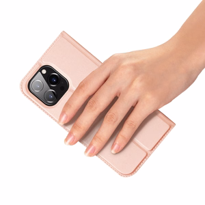 Dėklas telefonui Skin Pro Wallet Case iPhone 15 Pro Max - rožinis