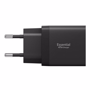 Spigen Essential EE472EU 2 jungtciu USC-C 47W sieninis ikroviklis - Juodas