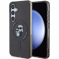 Karl Lagerfeld IML Karl&Choupette magnetinis dėklas telefonui Samsung Galaxy S24 - juodas