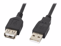 Lanberg USB 2.0 ilginamasis laidas 5m juodas
