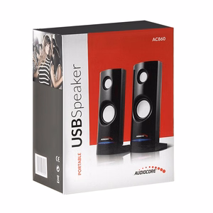 Audiocore AC860 garsiakalbis 2 juostų 4 W juodas laidinis