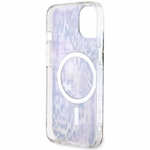 Guess Leopard Magnetinis dėklas telefonui iPhone 14 - rožinė