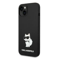 Karl Lagerfeld KLHMP14MSNCHBCK iPhone 14 Plus 6.7" juodas silikoninis dėklas Choupette, magnetinis (MagSafe)