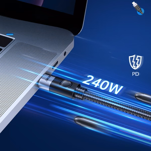 Orico 240W USB-C į USB-C įkrovimo laidas, 1.5 m (juodas)