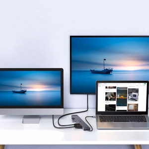 Choetech USB-C šakotuvas 11in1 100W PD pilkas (HUB-M20)