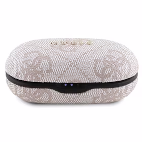 TWS Guess 4G Metal Bluetooth ausinės su ENC įkrovimo stotimi - rožinės