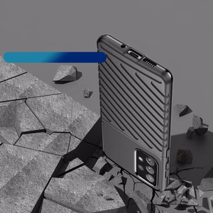Thunder dėklas telefonui lankstus šarvuotas dėklas Samsung Galaxy A73 juoda