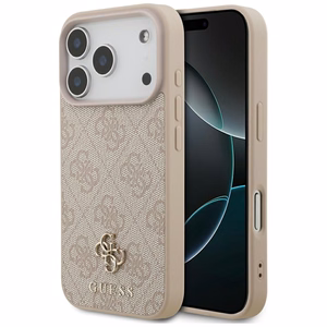 Guess 4G Small Classic Logo MagSafe dėklas iPhone 18 Pro / 17 Pro – rožinis