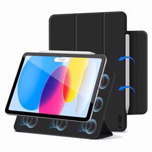 Tech-Protect Smartcase magnetinis dėklas iPad 10.9” 2022 / iPad 11” 2025 planšetiniam kompiuteriui - juodas